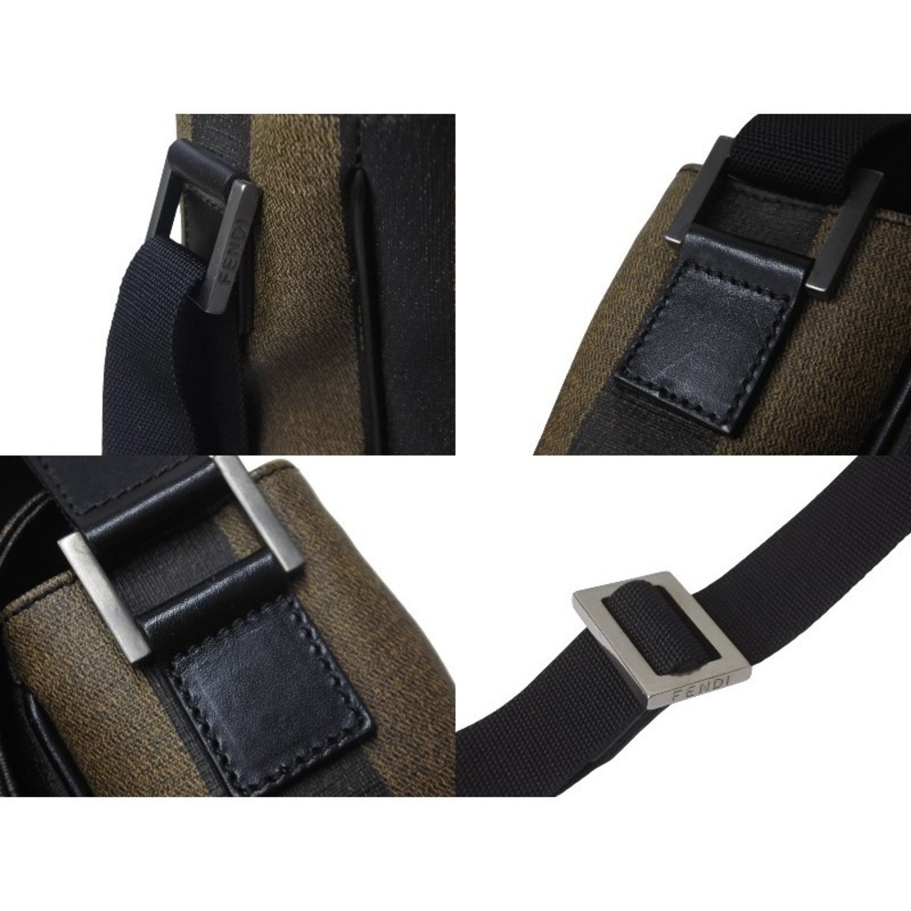 Fendi Square Pecan Pattern Leather Messenger Bag … - image 5